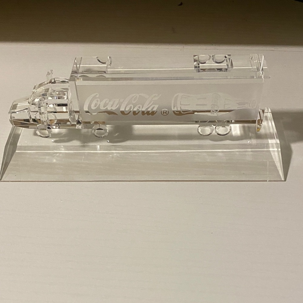 Coca-Cola Transparent Acrylic Truck Display